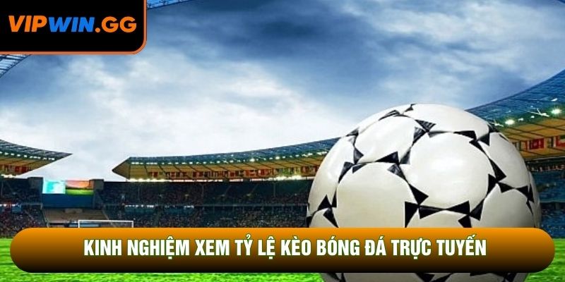 Kinh nghiệm xem tỷ lệ kèo bóng đá trực tuyến
